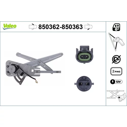 Mechanizmus zdvíhania okna VALEO 850362