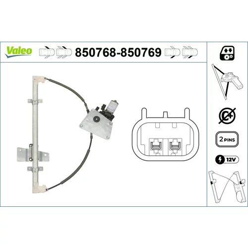 Mechanizmus zdvíhania okna VALEO 850768