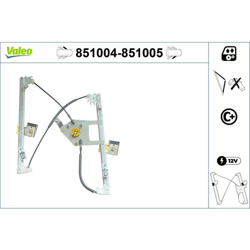 Mechanizmus zdvíhania okna VALEO 851004