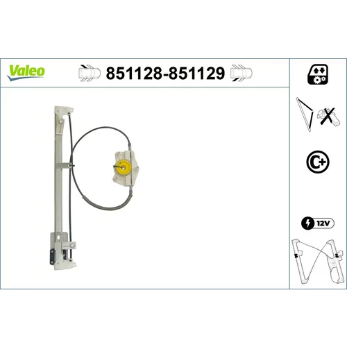 Mechanizmus zdvíhania okna VALEO 851128