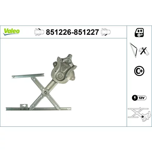 Mechanizmus zdvíhania okna VALEO 851226
