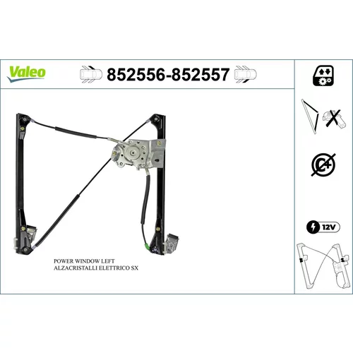 Mechanizmus zdvíhania okna VALEO 852556