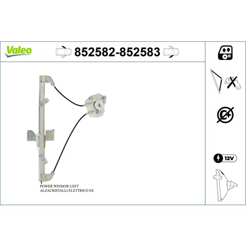 Mechanizmus zdvíhania okna VALEO 852582