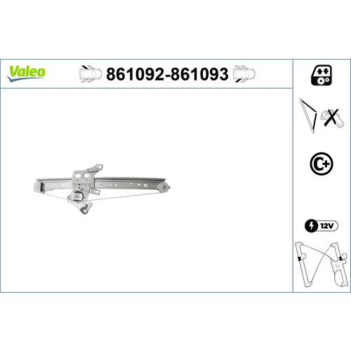 Mechanizmus zdvíhania okna VALEO 861093