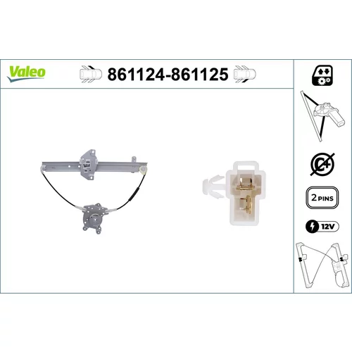 Mechanizmus zdvíhania okna VALEO 861124