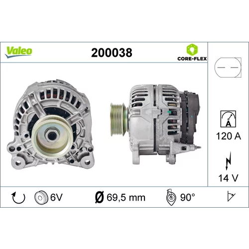 Alternátor VALEO 200038