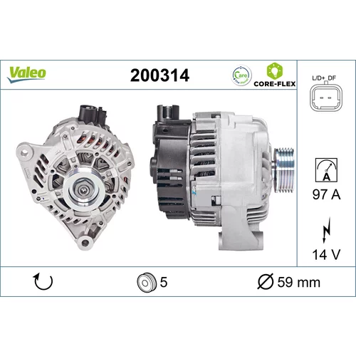 Alternátor VALEO 200314