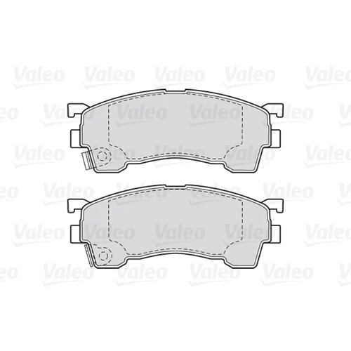 Sada brzdových platničiek kotúčovej brzdy 301629 /VALEO/ - obr. 1
