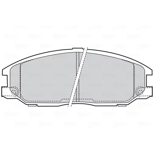 Sada brzdových platničiek kotúčovej brzdy 301759 /VALEO/ - obr. 1