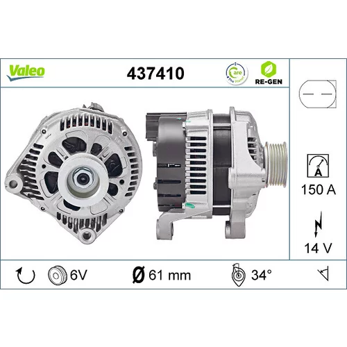 Alternátor VALEO 437410