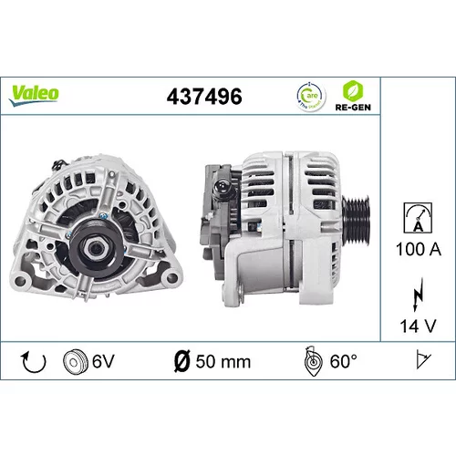 Alternátor VALEO 437496