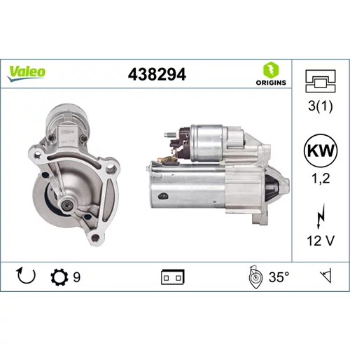 Štartér VALEO 438294