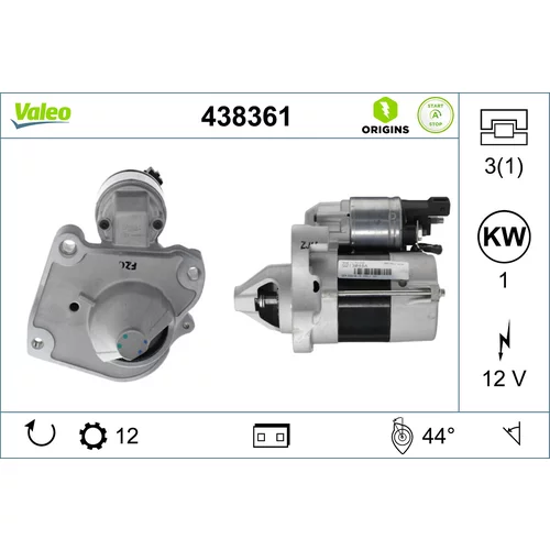 Štartér VALEO 438361