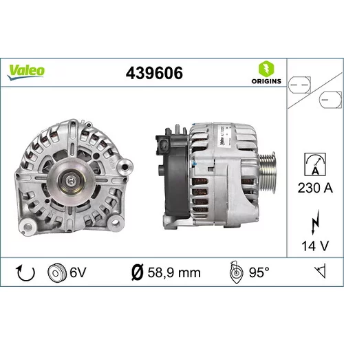 Alternátor VALEO 439606