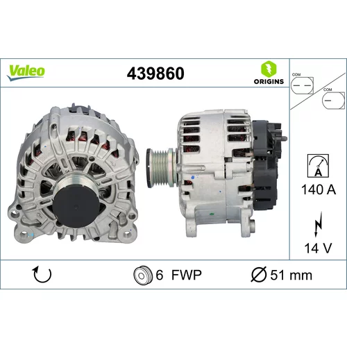 Alternátor VALEO 439860