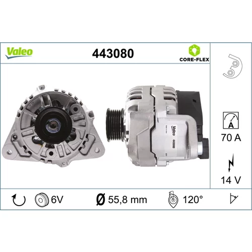 Alternátor VALEO 443080