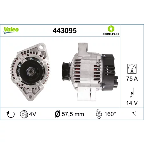 Alternátor VALEO 443095