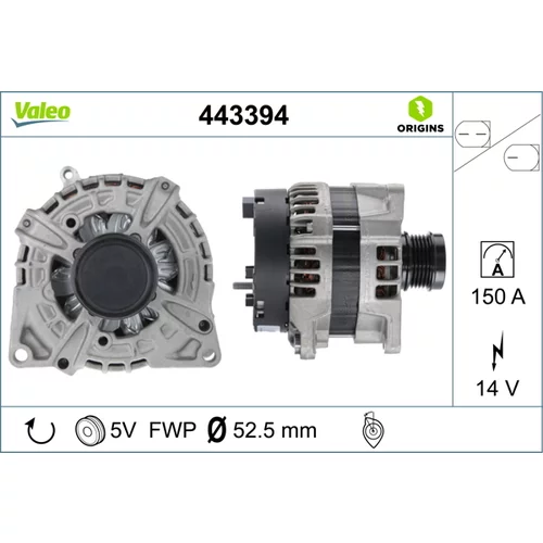 Alternátor 443394 /VALEO/