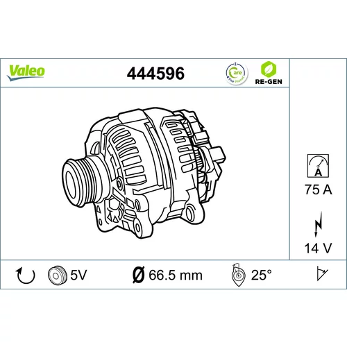 Alternátor VALEO 444596