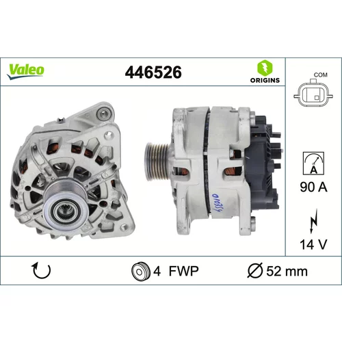 Alternátor VALEO 446526