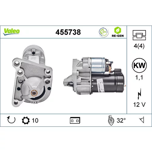 Štartér VALEO 455738