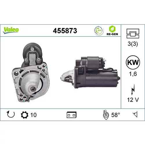 Štartér VALEO 455873