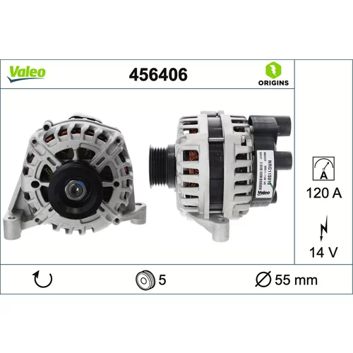 Alternátor VALEO 456406