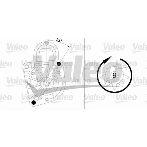 Štartér 458163 /VALEO/ - obr. 1