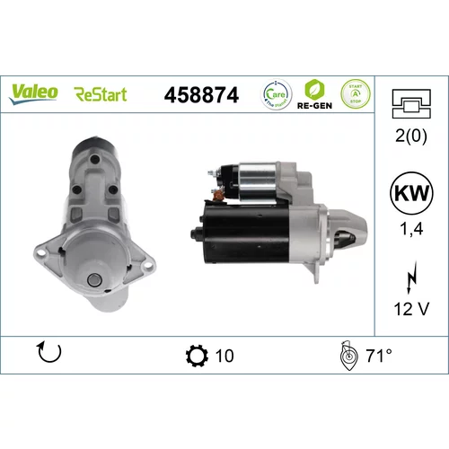 Štartér VALEO 458874