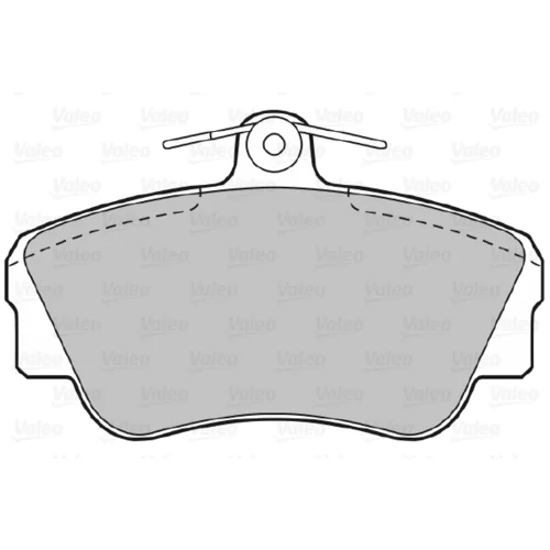 Sada brzdových platničiek kotúčovej brzdy 598015 /VALEO/ - obr. 1