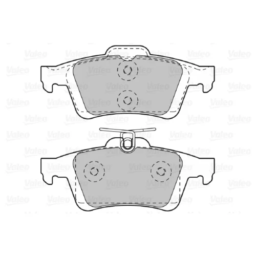 Sada brzdových platničiek kotúčovej brzdy 601044 /VALEO/ - obr. 1