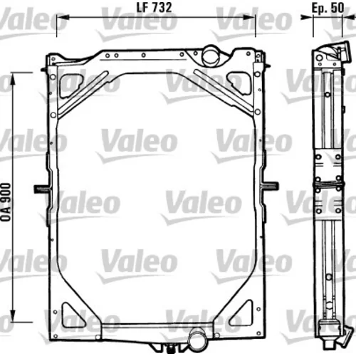 Chladič motora VALEO 730222