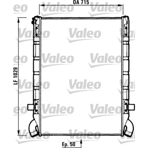 Chladič motora VALEO 730637