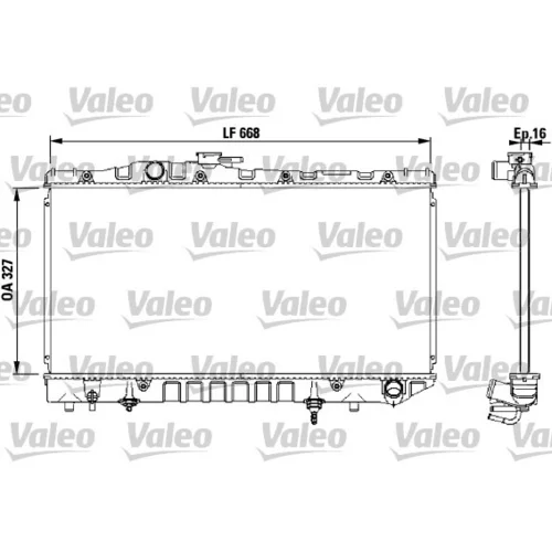 Chladič motora VALEO 731114