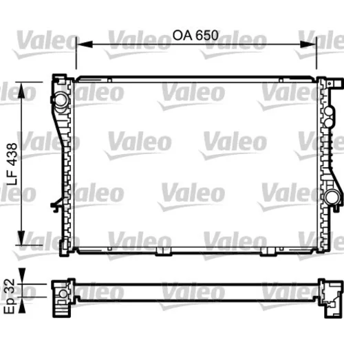Chladič motora VALEO 731766