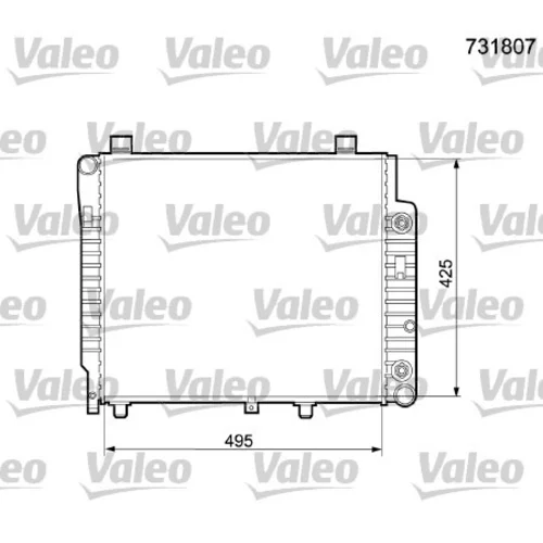 Chladič motora VALEO 731807