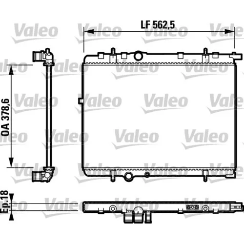 Chladič motora VALEO 732891