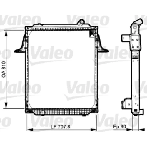 Chladič motora VALEO 733535