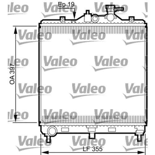 Chladič motora VALEO 735522
