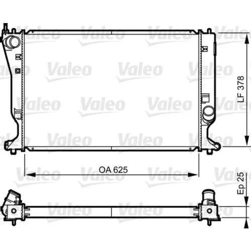 Chladič motora VALEO 735574