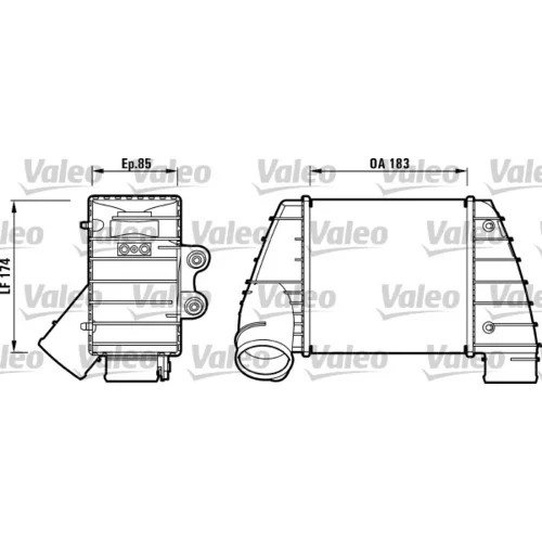 Chladič plniaceho vzduchu VALEO 817487