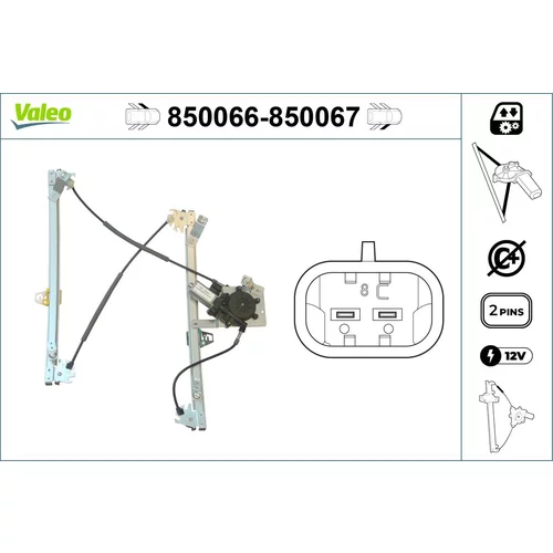 Mechanizmus zdvíhania okna VALEO 850066