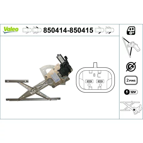 Mechanizmus zdvíhania okna VALEO 850414