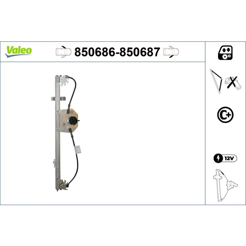 Mechanizmus zdvíhania okna VALEO 850686