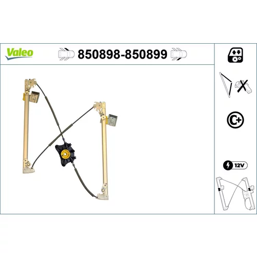 Mechanizmus zdvíhania okna VALEO 850898