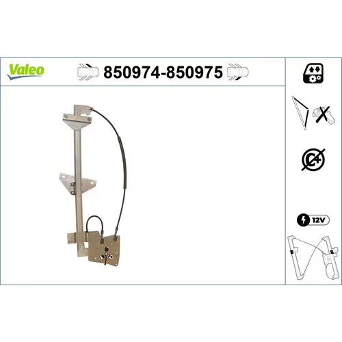 Mechanizmus zdvíhania okna VALEO 850974