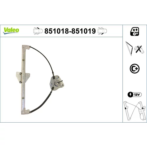Mechanizmus zdvíhania okna VALEO 851018