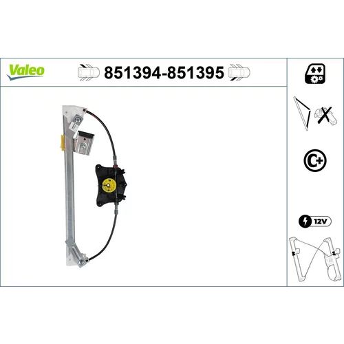 Mechanizmus zdvíhania okna VALEO 851394