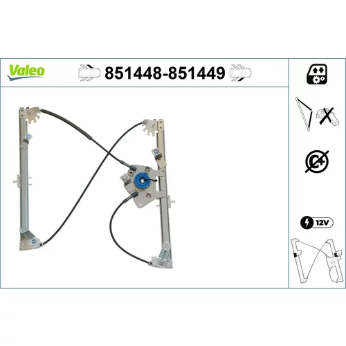 Mechanizmus zdvíhania okna VALEO 851448