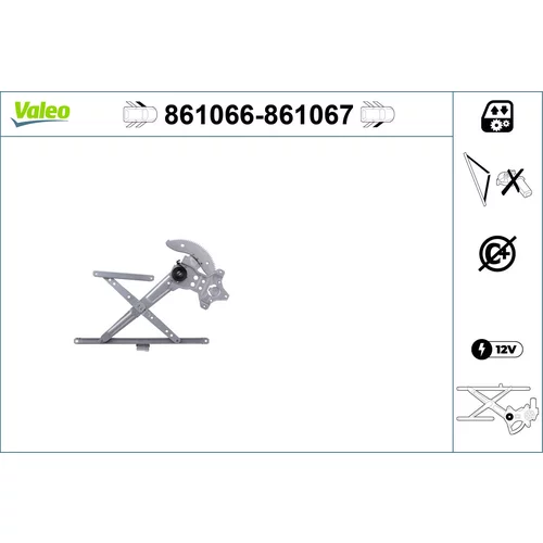 Mechanizmus zdvíhania okna VALEO 861067